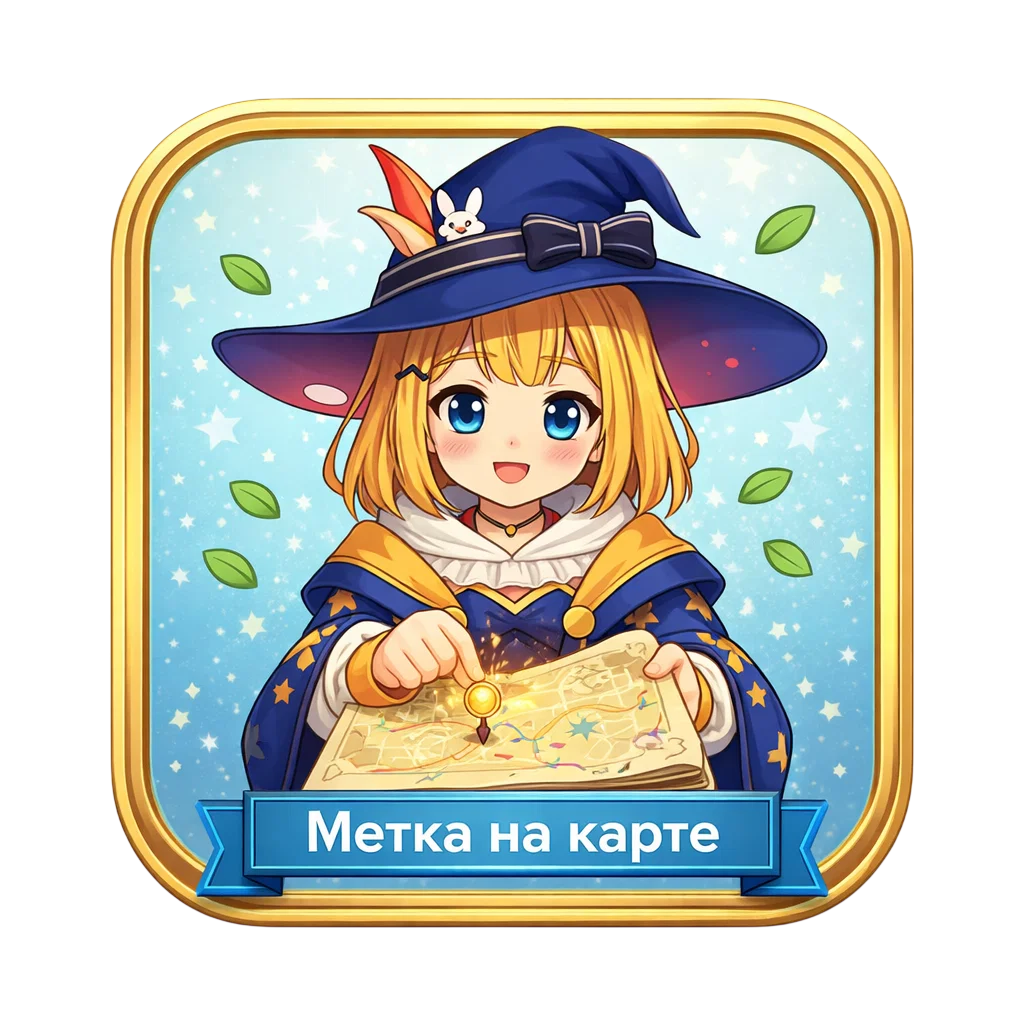 Метка на карте