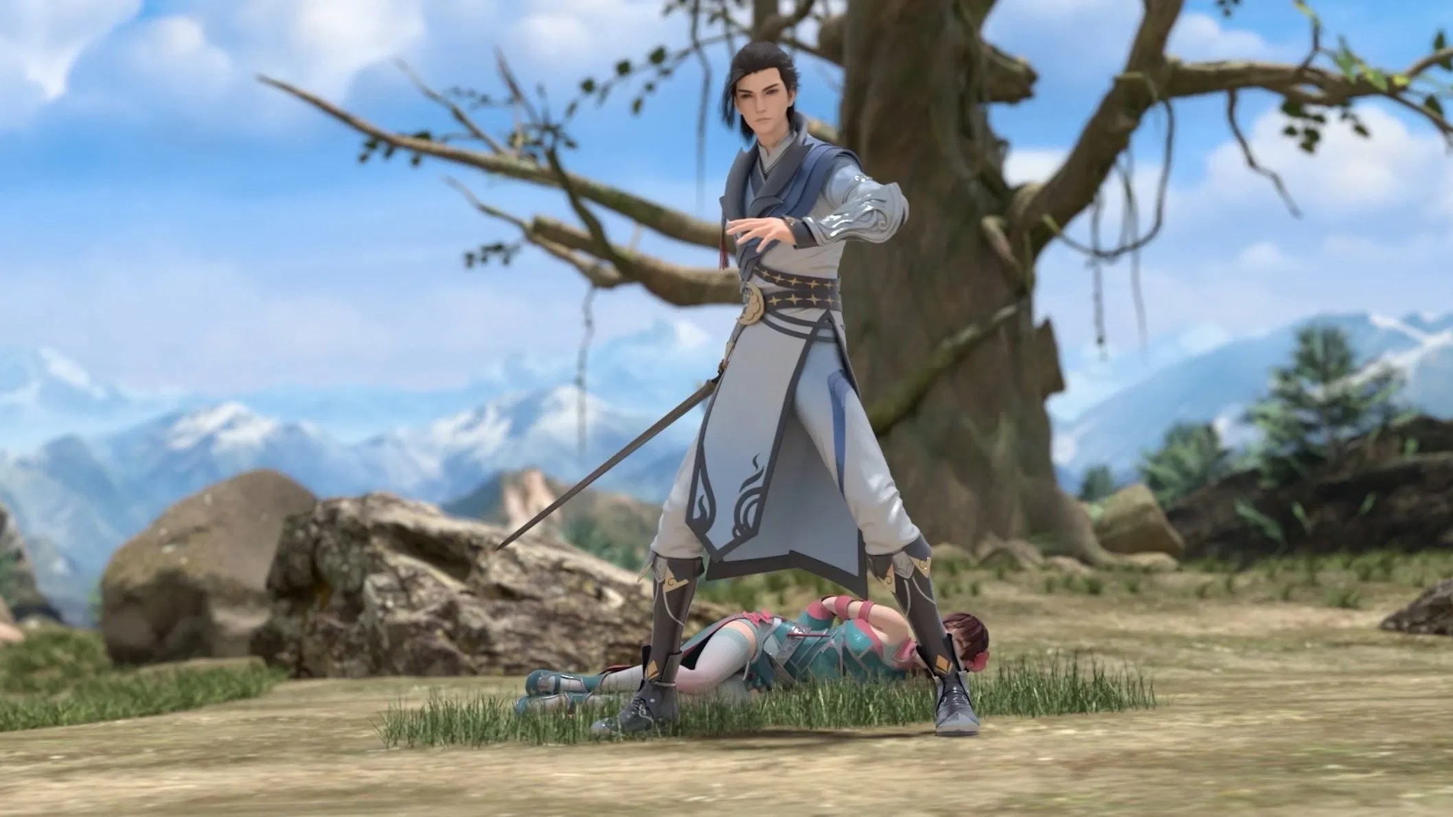 А вот и бессмертный мечник