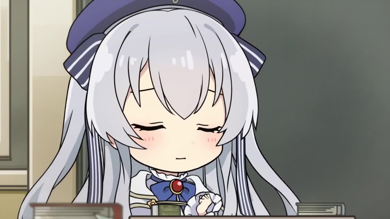 Взволнованная Селия в волшебном классе 2