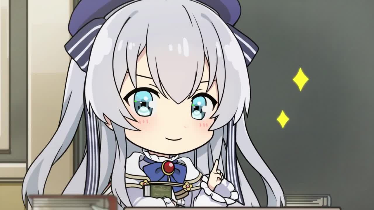 Взволнованная Селия в волшебном классе 2