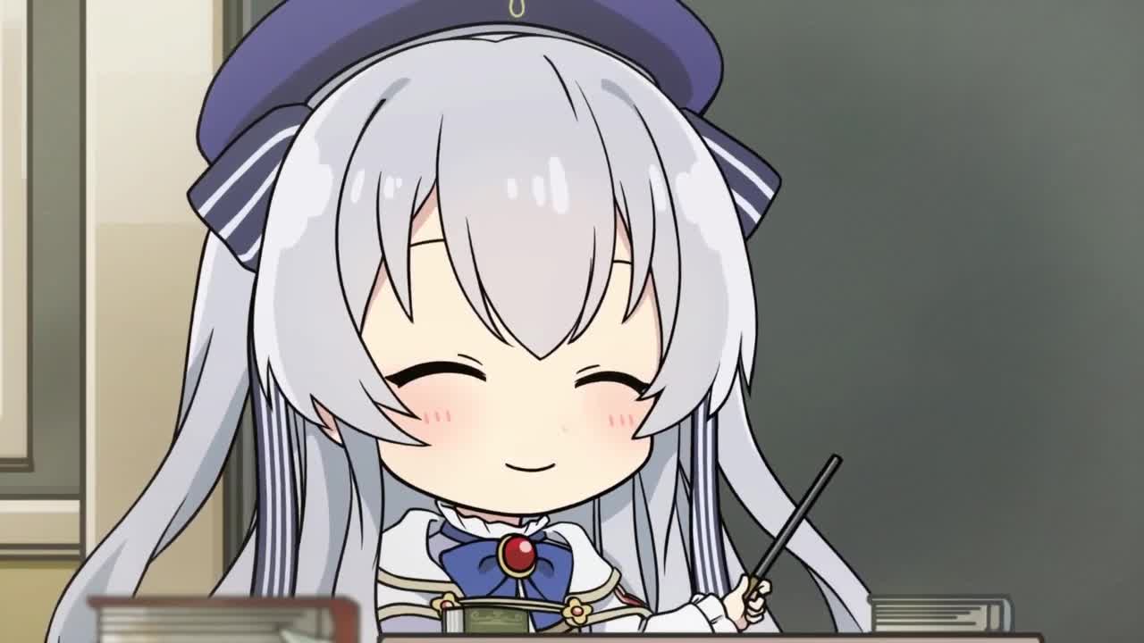 Взволнованная Селия в волшебном классе 2