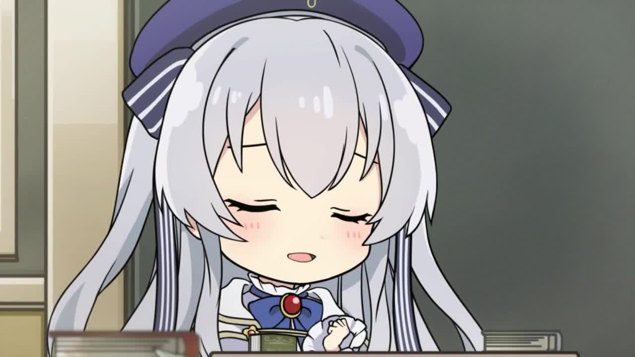 Взволнованная Селия в волшебном классе 2