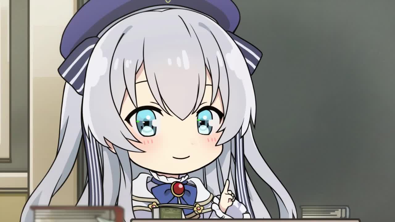 Взволнованная Селия в волшебном классе 2