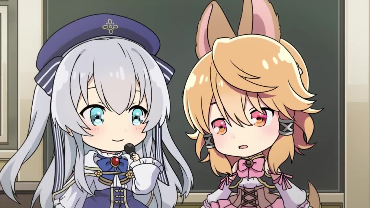 Взволнованная Селия в волшебном классе 2