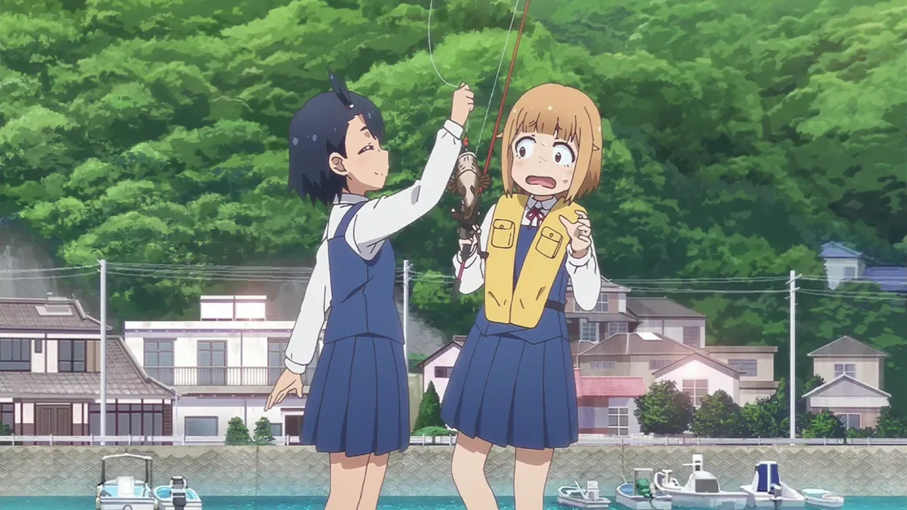 Рыбалка для школьниц после занятий