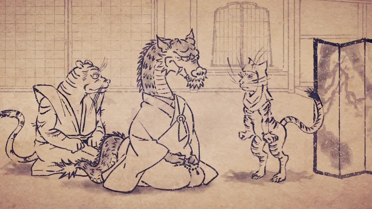 Карикатуры дикой природы Сэнгоку