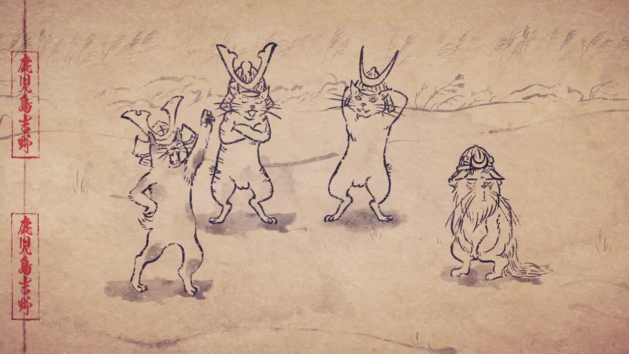 Карикатуры дикой природы Сэнгоку