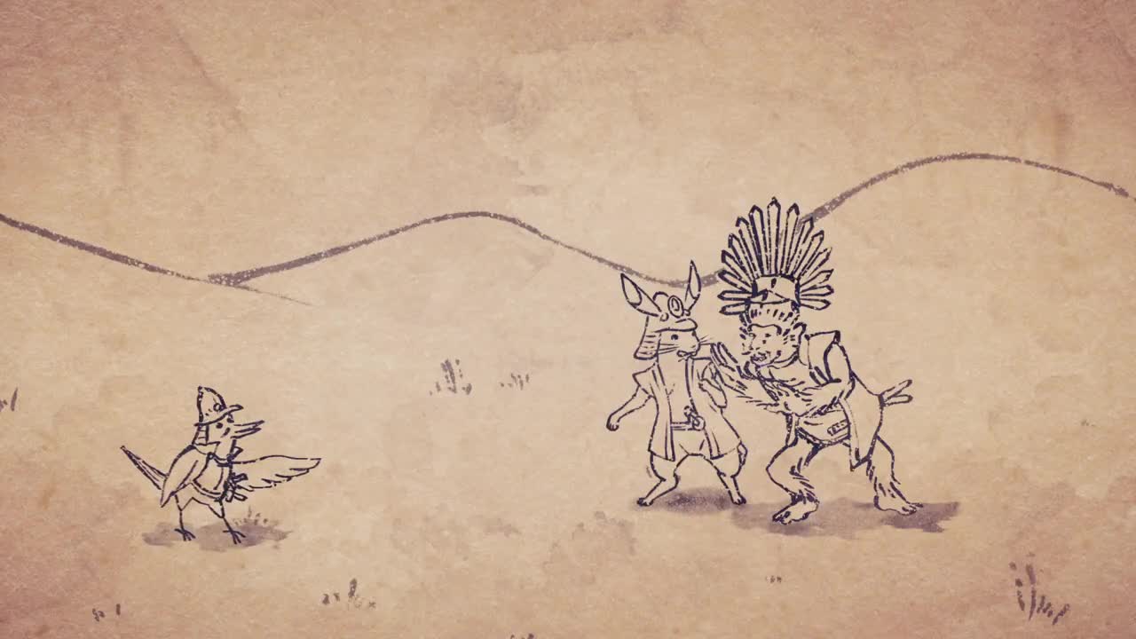 Карикатуры дикой природы Сэнгоку