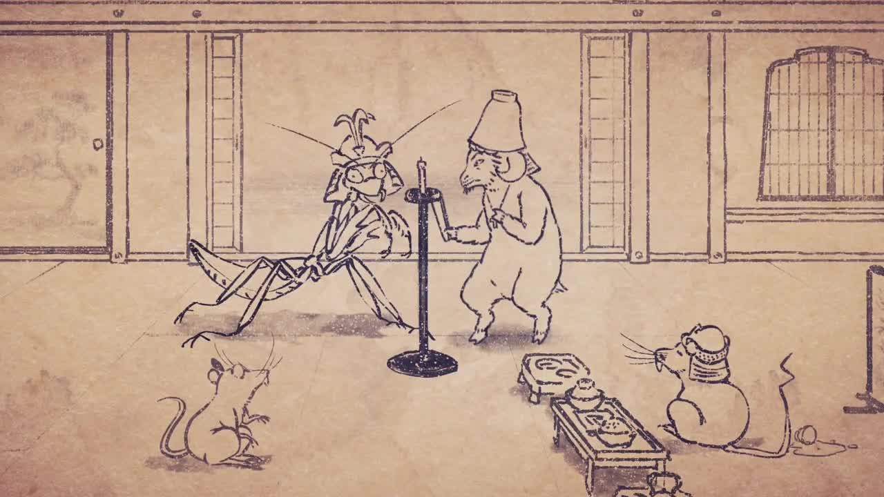 Карикатуры дикой природы Сэнгоку