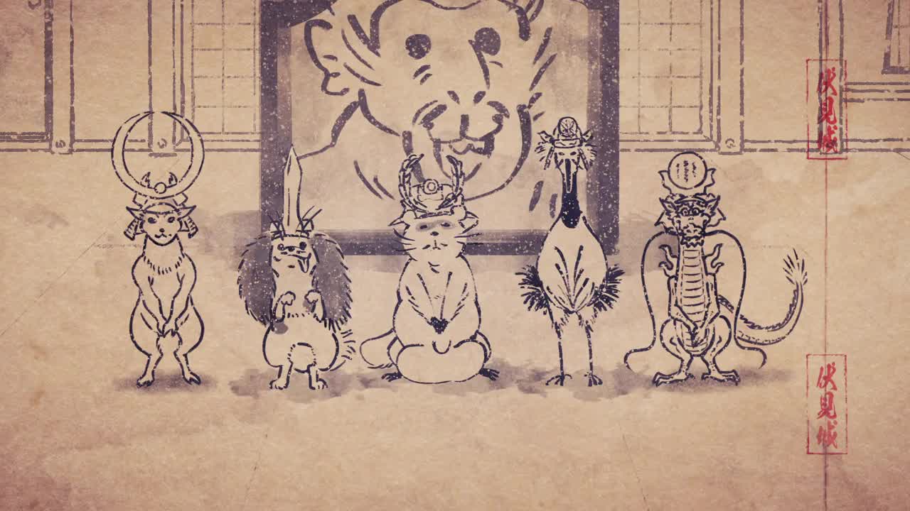 Карикатуры дикой природы Сэнгоку