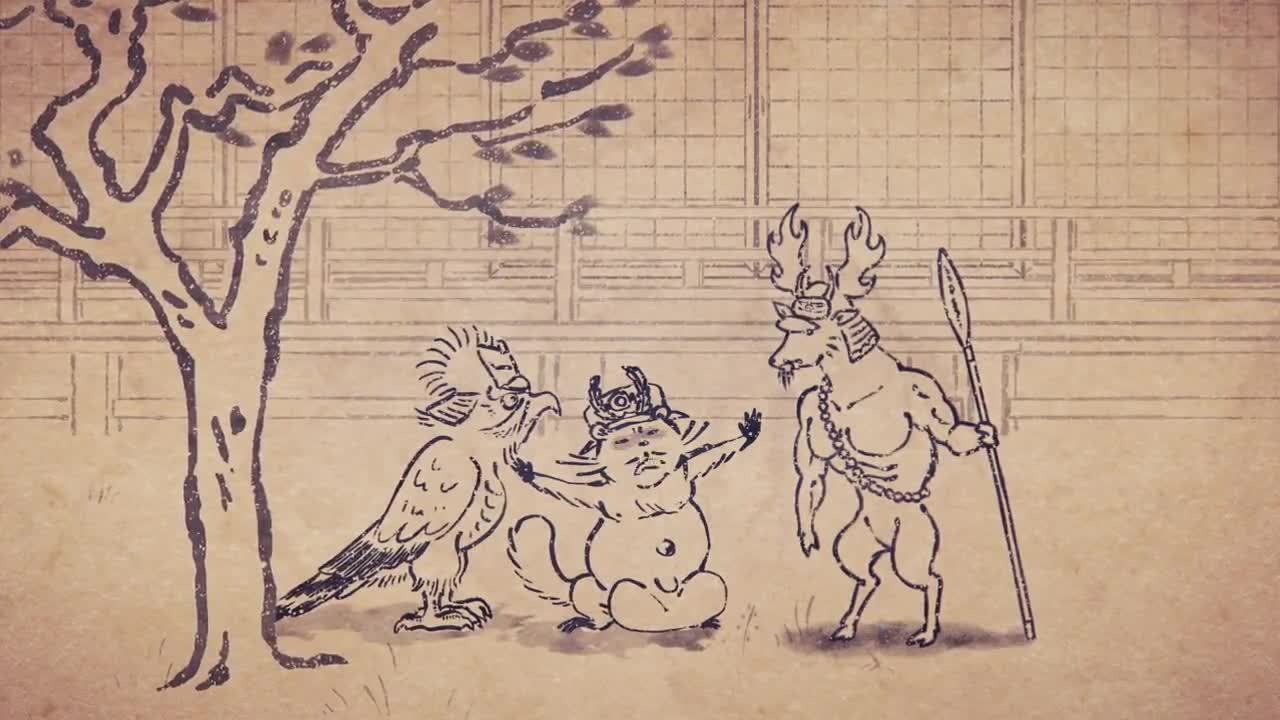 Карикатуры дикой природы Сэнгоку